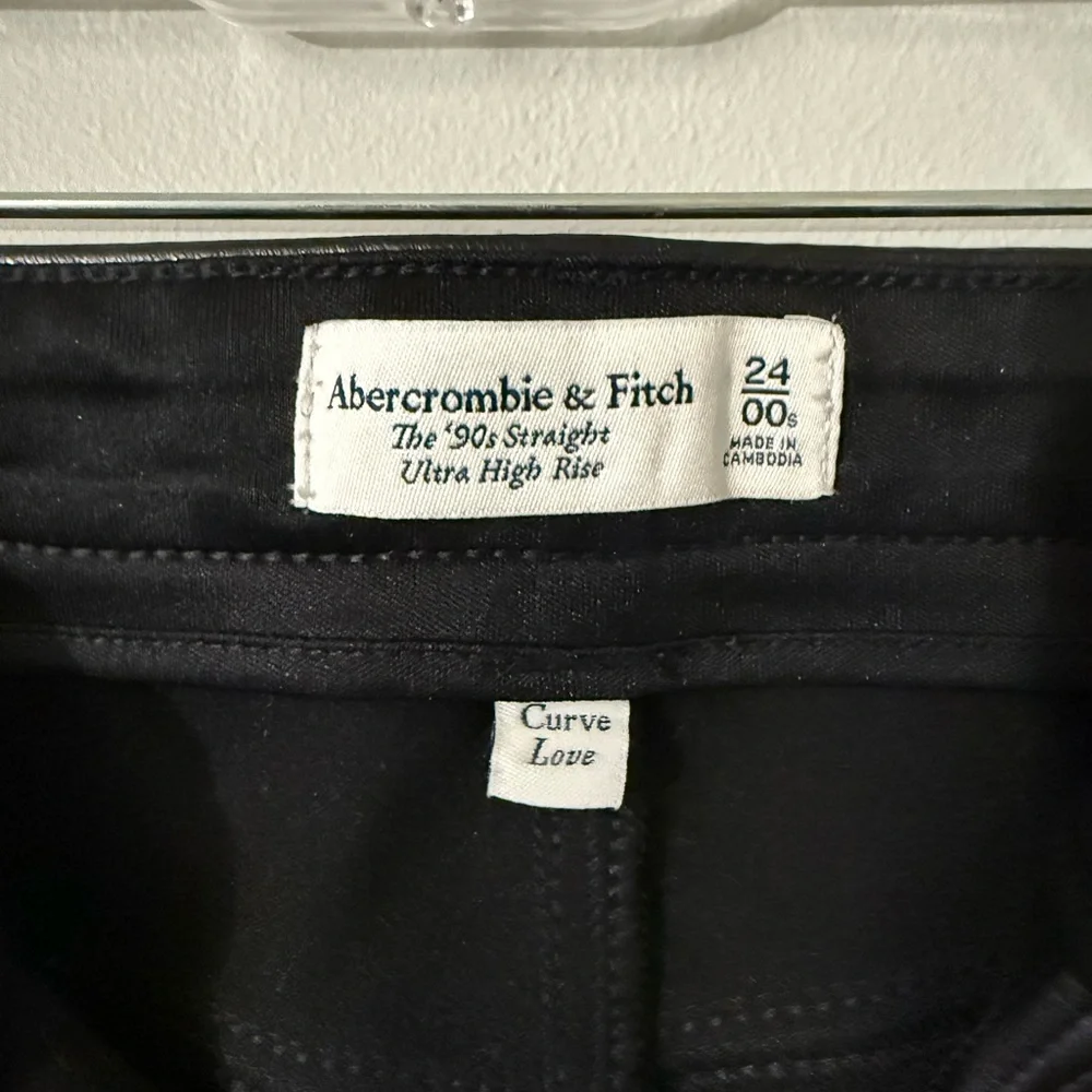 Abercrombie & Fitch Leather Pants Curve Love - Picture 2 of 9